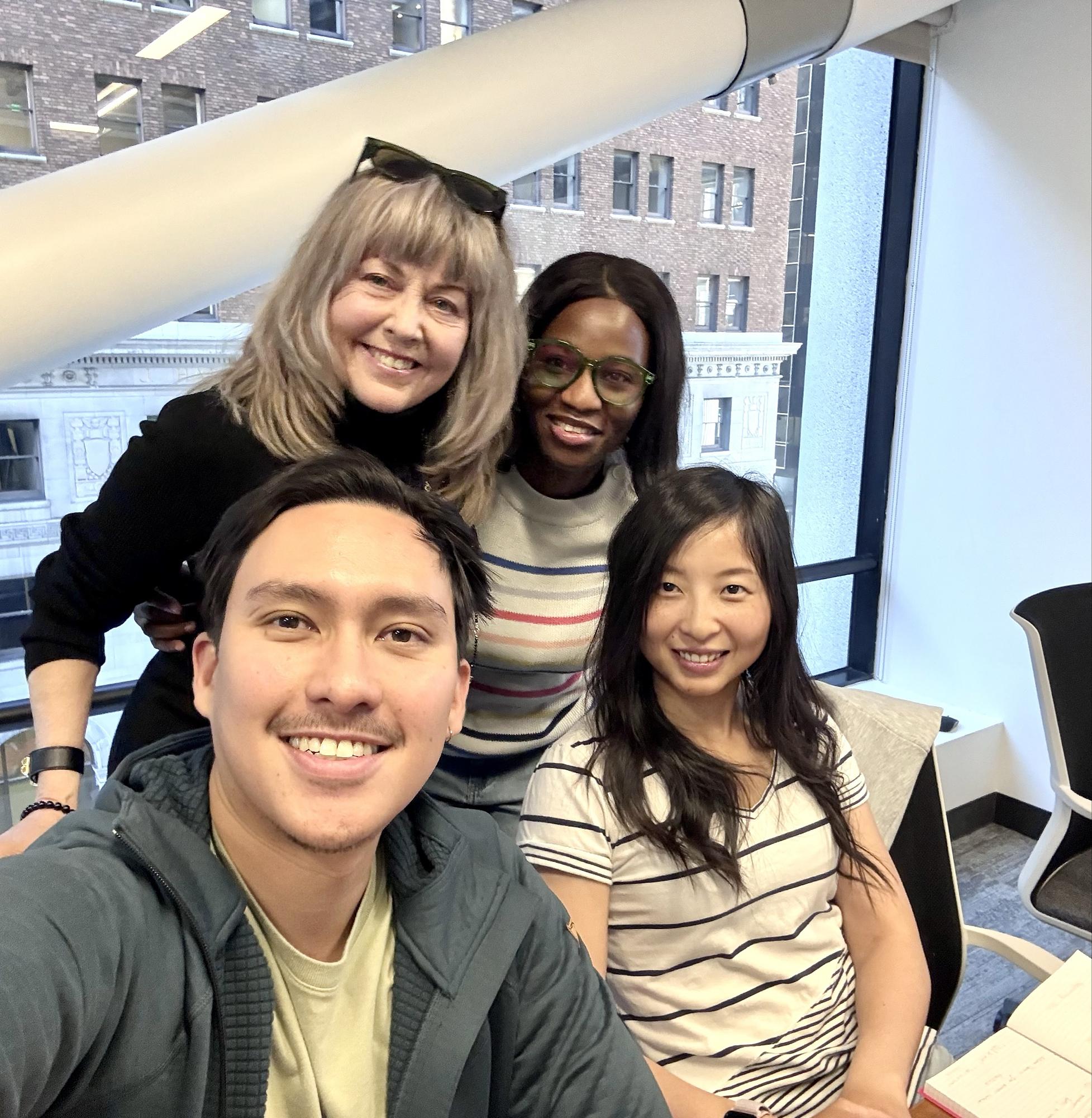 Fellows at an office meetup
